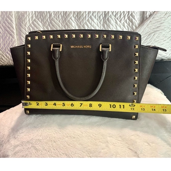 Michael Kors brown top handle bag - Picture 4 of 8